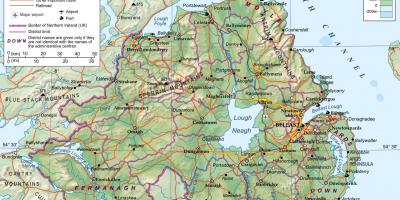 מפה של צפון אירלנד